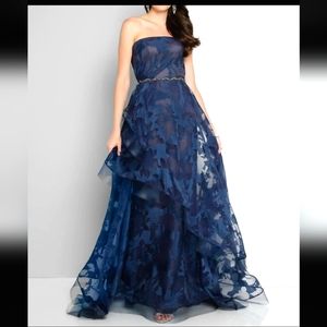 Terani Couture Burnout Organza Dress